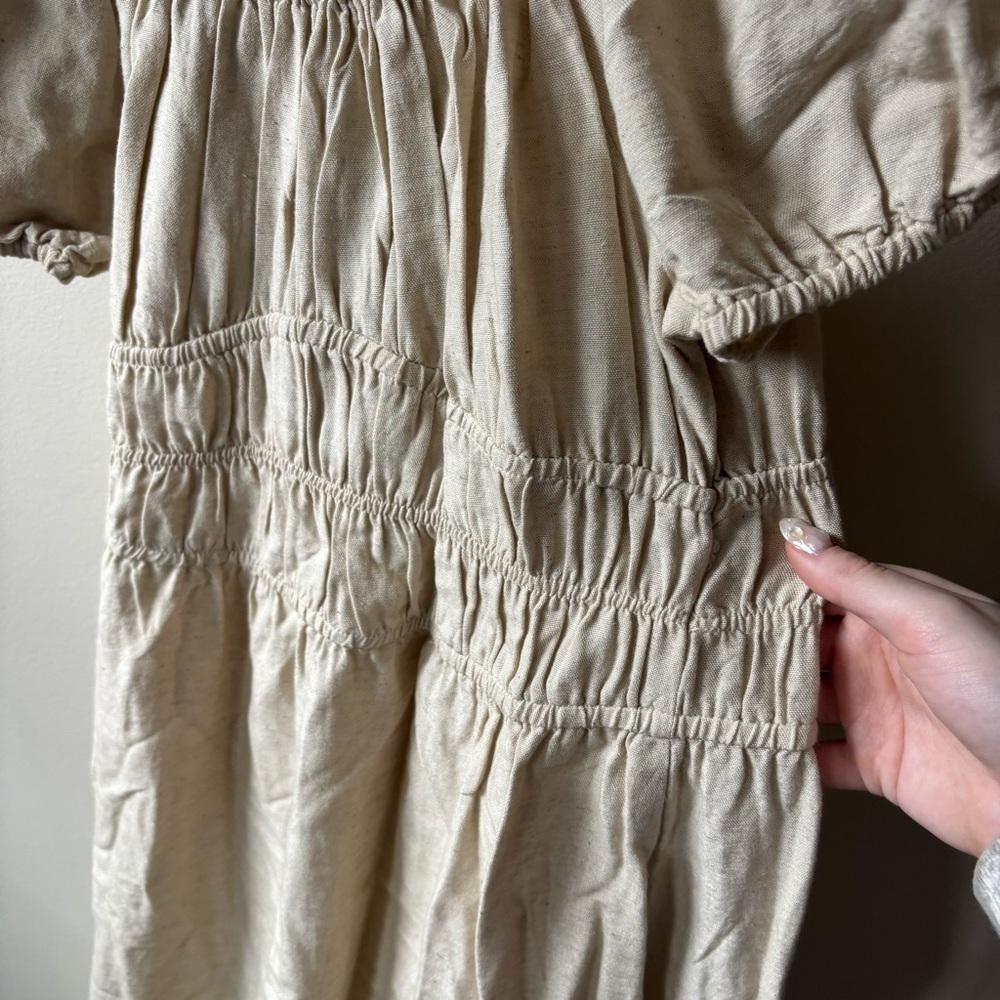 Sim & Sam Boho Linen Blend Dress - Picture 2 of 5